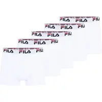 FILA Bokserishortsit vaaleanharmaa / punainen / musta / valkoinen