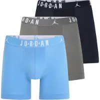 Jordan Bokserishortsit 'Flight' yönsininen / vaaleansininen / harmaa / valkoinen