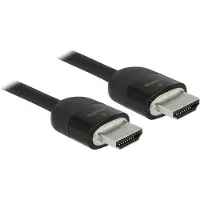 DeLOCK Premium HDMI 2.0 -kaapeli, jossa Ethernet, 2 m, musta
