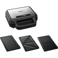 Tefal UltraCompact 3-in-1 Waffle, Sandwich ja Panini Laite, SW383D10
