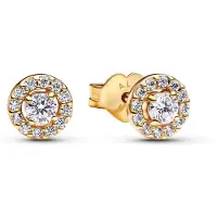 Pandora Timeless kullatut halo tappikorvakorut 263019C01