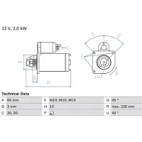 Bosch Käynnistinmoottori 0 986 029 090