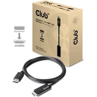 Club 3D Aktiivinen DisplayPort 1.4 – HDMI 2.0b -kaapeli, jossa 4K, 2 m, musta