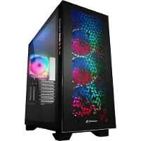 Sharkoon ELITE SHARK CA300H, Tower, PC, Musta, ATX, EATX, mikro ATX, Mini-ITX, Pelaaminen, Sininen, Vihreä, Punainen (4044951030156)