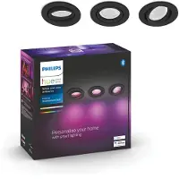 Philips Hue Centura upotettava pyöreä spottivalo 3x4,2W GU10 (musta)
