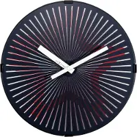 Nextime Seinäkello - - Motion Star Punainen - Ø 30 cm - Muovi - Nykytaiteellinen muotoilu