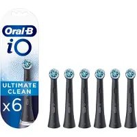 Oral-B iO Ultimate Clean Black Toothbrush Heads 6 pcs