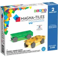 Magna-Tiles Rakennuspalikoita Autot 2 Kpl Multi Multi-3-6 Y Valkoinen One Size 3+ Years Pojat, Tytöt
