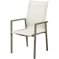 Brafab Tuoli käsinojalla Khaki/Off-White