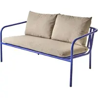 Brafab Bendt sohva Teddy beige-indigo blue