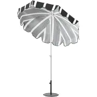 Brafab , Follina aurinkovarjo 180 cm Musta-valkoinen lippu