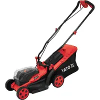 YATO Akkukäyttöinen ruohonleikkuri YT-85221; 2x18 V; (ilman akkua ja laturia)