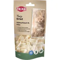 Trixie 6x25g pakastekuivattu kana ja juusto kissan välipala