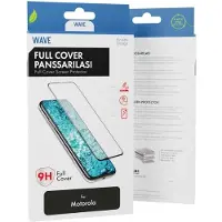 Wave Full Cover näytön suojalasi Moto G9 Power, musta