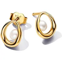 Pandora Essence kullatut helmi nappikorvakorut 263295C01