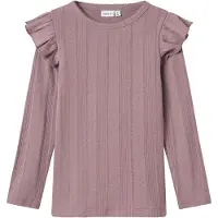 Name it Nmfjulia Ls Slim Top Noos - Pink - 122-128