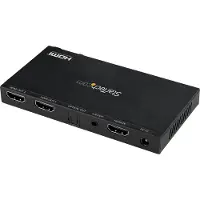 StarTech.com 2-porttinen HDMI-jakaja - 4K 60 Hz sisäänrakennetulla skaalaimella - 7.1 Surround Sound