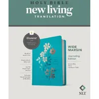 Tyndale House Publishers NLT Wide Margin Bible, Filament Enabled Edition, Blue
