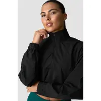 ICANIWILL Reboot Cropped 1/4 Zip Black