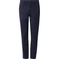 BOSS for man. 50534378 Regular fit navy stretch cotton sateen trousers (36/32), Casual
