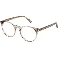 Just cavalli VJC049 50/20/145 Beigen läpinäkyvät silmälasit Acetat MIEHET VJC049