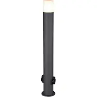 TRIO Hoosic pylväsvalaisin 80cm pistorasialla E27 antrasiitti