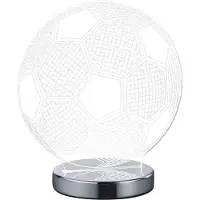 TRIO Ball jalkapallo pöytävalaisin LED 7 W kromi
