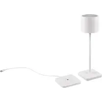 Reality Fernandez LED ladattava ulkopöytävalaisin 38cm 1,5W IP54 valkoinen