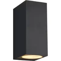 TRIO Roya seinävalaisin 2xGU10 15cm antrasiitti neliö