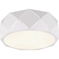 TRIO Lighting Kattovalaisin Zandor, himmennettävä, Valkoinen/opaali, Olohuone/ruokailutila, Metalli, Moderni