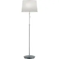 TRIO Lattiavalaisin Trio Lyon Ø463x1800 mm harjattu teräs