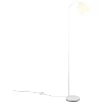 TRIO Buddy lattiavalaisin E27 148cm mattavalkoinen