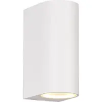 TRIO Roya seinävalaisin 2xGU10 15cm mattavalkoinen pyöreä