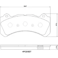 Brembo Jarrupalasarja (4kpl), levyjarru P 86 034