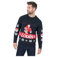 Louis Ugly Christmas -Pusero Musta/Sininen unisex, size L