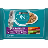 Purina One säästöpakkaus: 16x85g Difficult Appetite kana & kalkkuna märkäruoka kissoille
