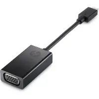 HP – USB-C to VGA Adapter, Musta, Windows 10, Windows 11, ChromeOS, 13 mm, 25,5 mm, 150 mm (4SH06AA)