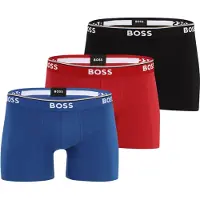 BOSS Bokserishortsit 'Power' sininen / punainen / musta / valkoinen