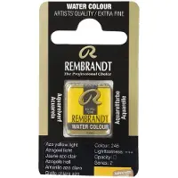 Taidepiste Rembrandt akvarelli 246 Azo Yellow Light - 1/2 nappi