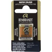 Taidepiste Rembrandt akvarelli 265 Transparent Oxide Yellow - 1/2 nappi