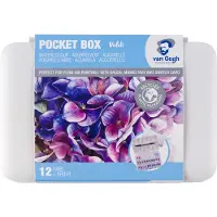 Van Gogh Pocket Box Akvarellivärit Pinkki &amp; Violetti 12-setti
