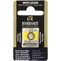Taidepiste Rembrandt akvarelli 254 Permanent Lemon Yellow - 1/2 nappi