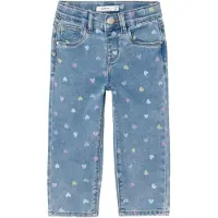 Name It Mini Nmfbella Mom Shaped Jeans 3555-On Noos - Blue - 80