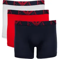 Emporio Armani Bokserishortsit laivastonsininen / taivaansininen / ruosteenpunainen / valkoinen