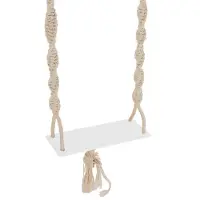 J-Line Swing Set Boho Cotton/Wood Beige - White - ONE SIZE