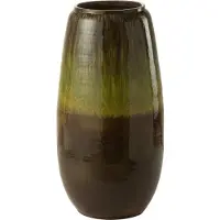 J-Line Vase Olive Cer Green S - Khaki green - H64CM