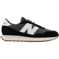New Balance for man. MS237V1 Leather sneakers MS237GA black (44.5), Flat, Laces, Casual, Sport, Running, Multisport