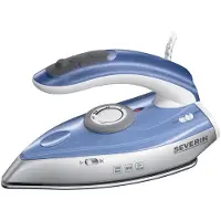 Severin BA 3234 -matkasilitysrauta, 1000 W, 0,05 l, sininen/hopea
