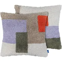 Mette Ditmer Brick Tyynynpäällinen 50x50 Cm Oliivinvihreä - Koristetyynyt & Suojukset Puuvilla Dark Olive - BRICUS64