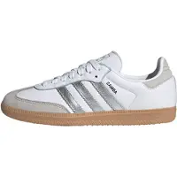 Adidas Originals Matalavartiset tennarit 'Samba' kivenharmaa / hopea / valkoinen